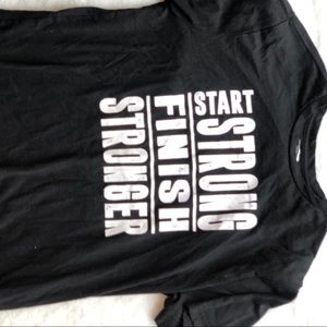 Women’s black sports graphic tee